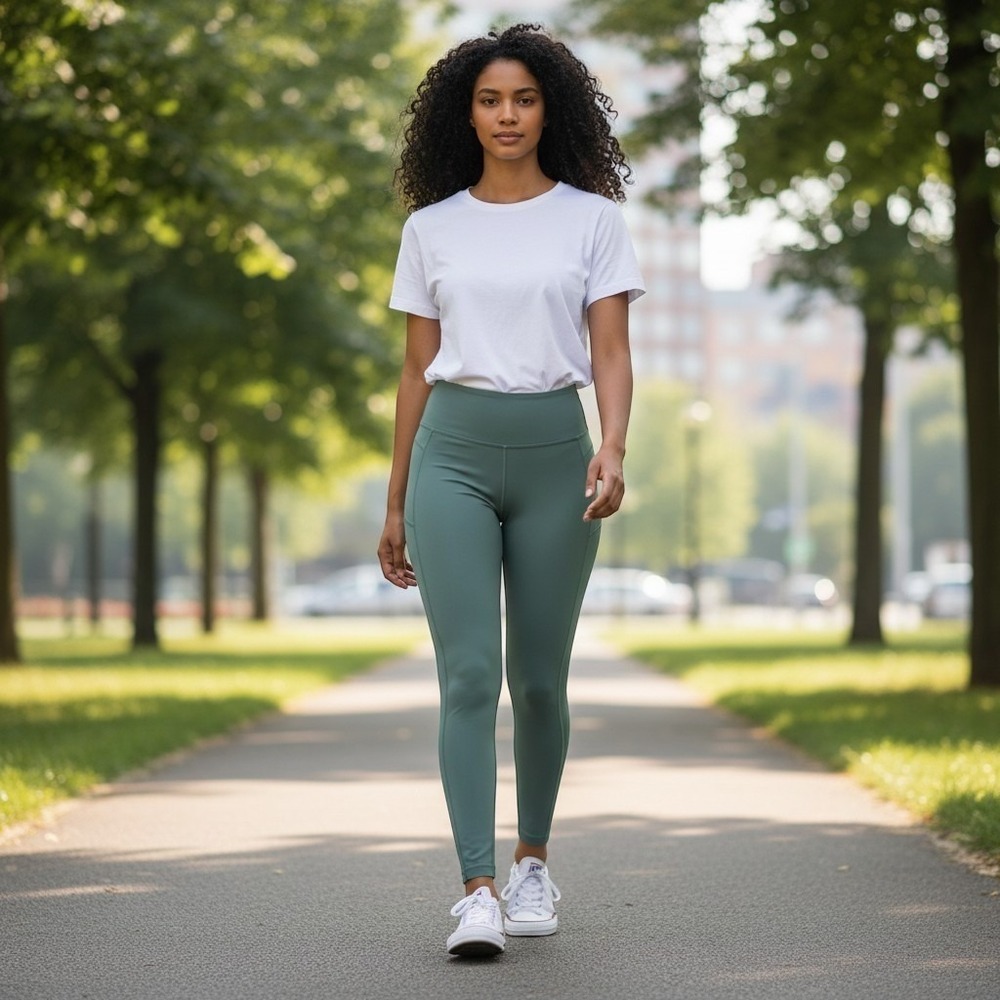 Lululemon Seafoam Mint High Rise Leggings Size 6 Green Yoga Athletic